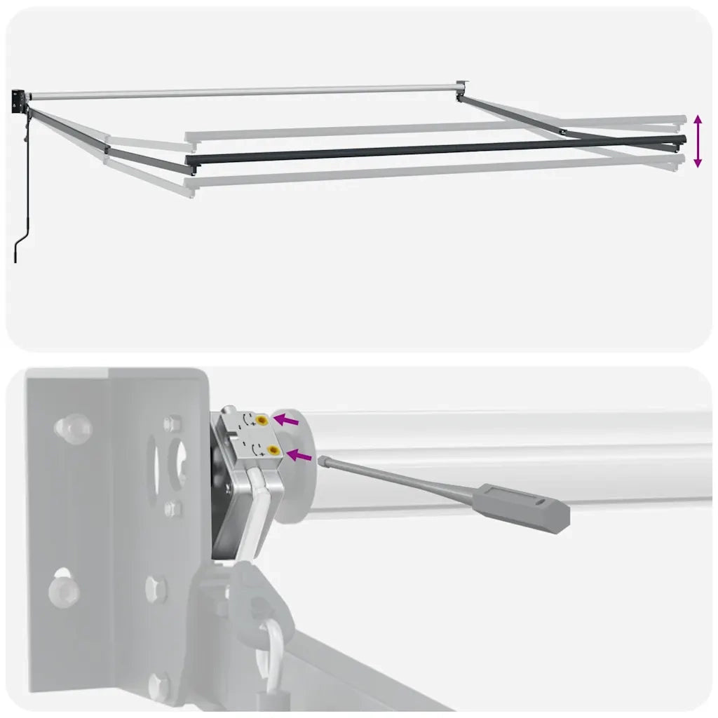 Tenda da Sole Retrattile Automatica Marrone 450x300 cm