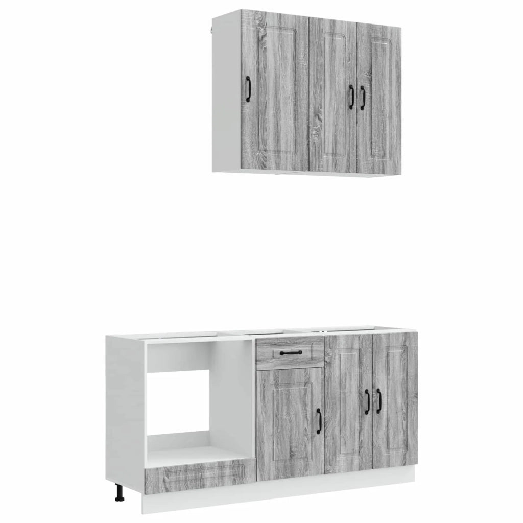 Unità Cucina KALMAR 5 pcs Sonoma grigio Legno ingegnerizzato 3438241