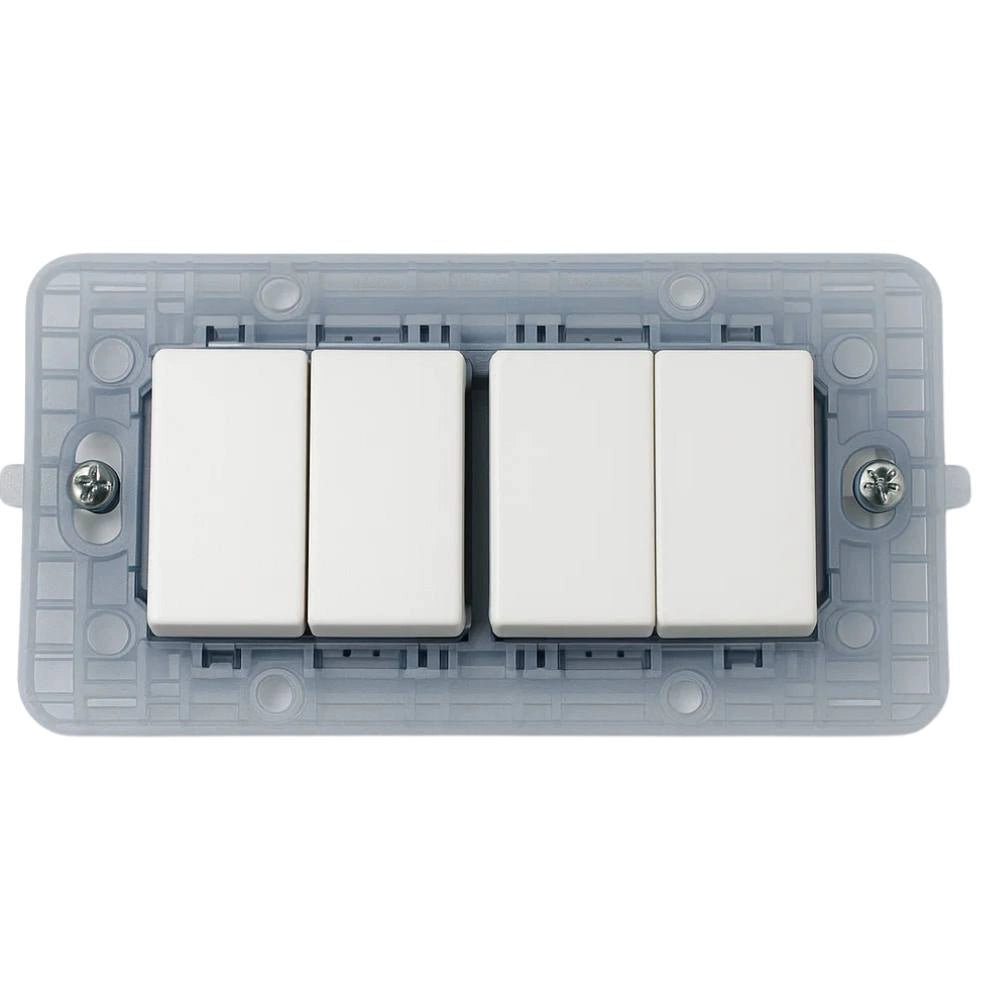 Supporto per placche compatibili con bticino matix vari formati modulo *** numero posti 4 posti, confezione 1