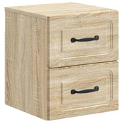 Mobiletto da notte a muro Rovere Sonoma 34,5 x 33 x 40 cm 899319