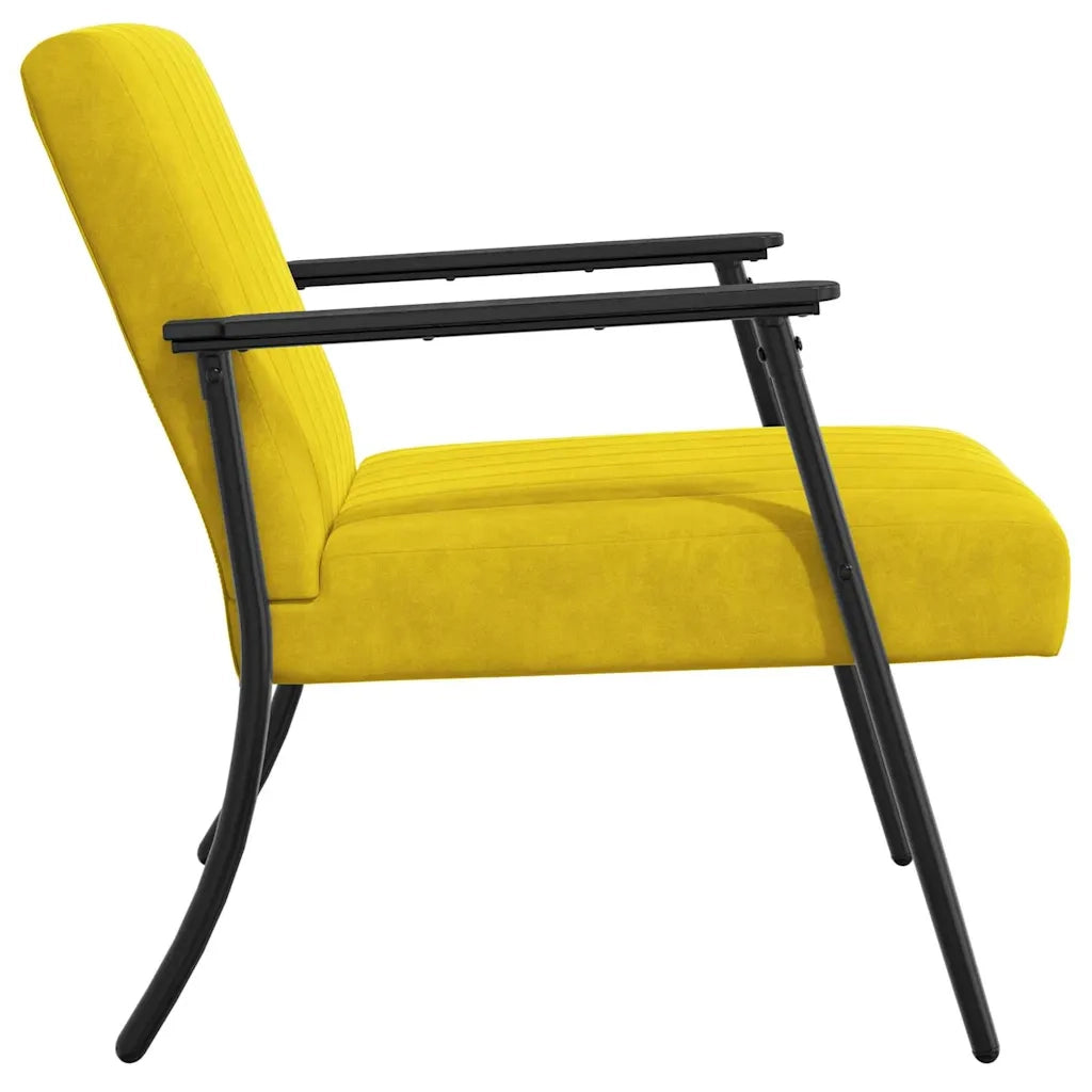 poltrona Giallo 59 x 75 x 78 cm Velluto 42017686