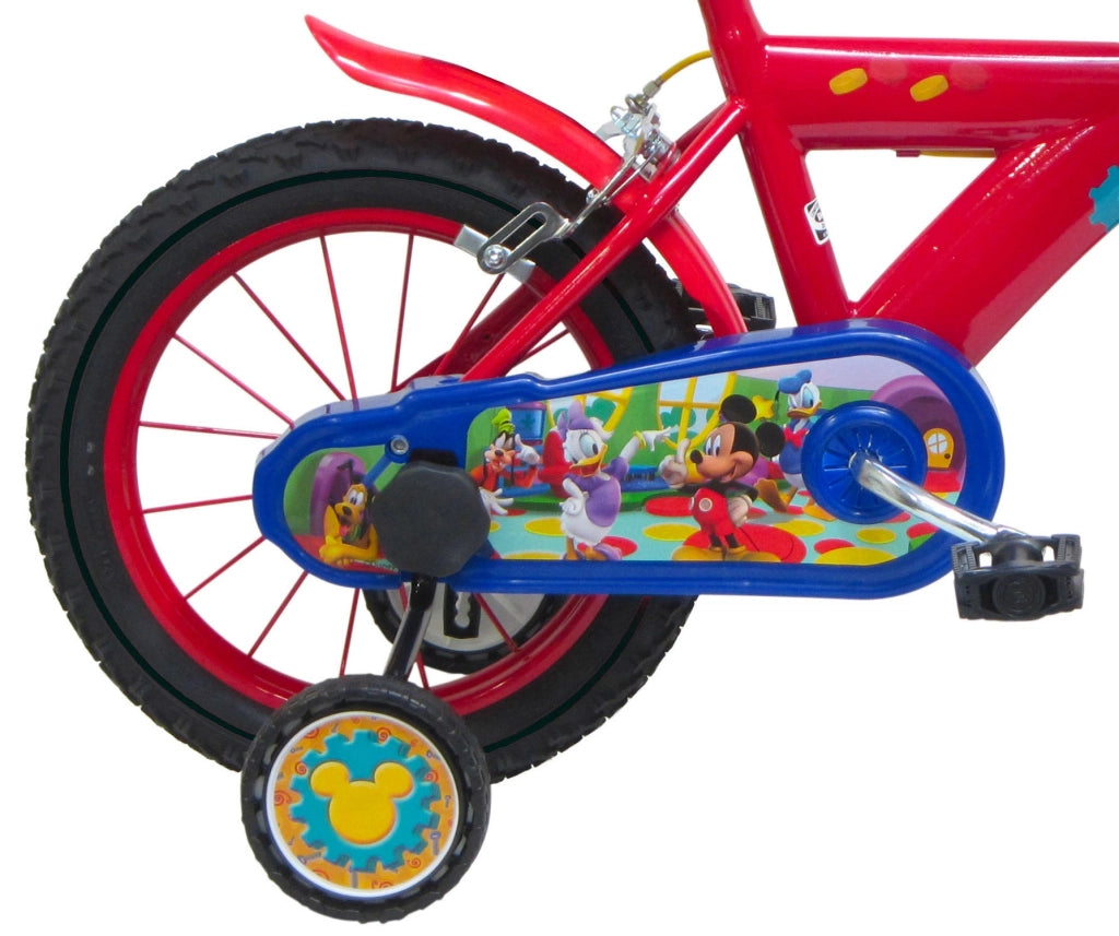 Bicicletta per Bambino 14" 2 Freni Disney Mickey Mouse Rossa