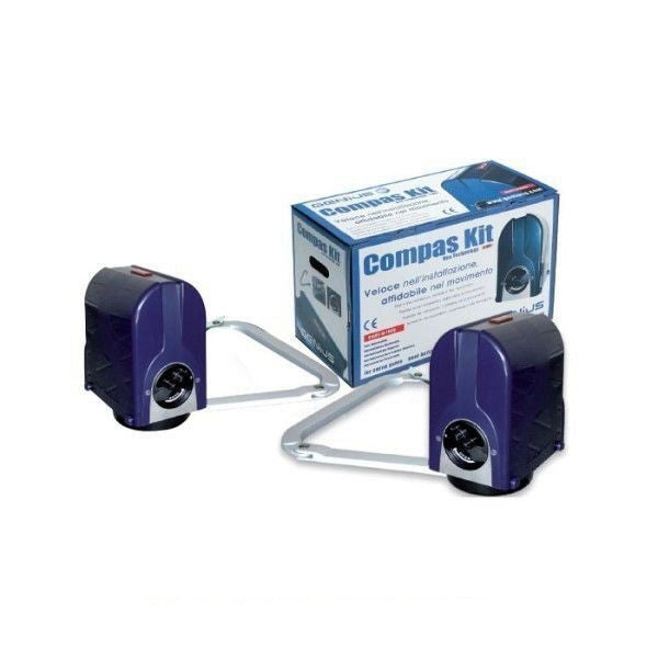 KIT CANCELLI A DUE ANTE BATTENTI COMPAS KIT 433 868 MHZ JLC 24V GENIUS 51700811