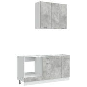 Unità Cucina LYON 5 pcs Grigio Cemento Legno ingegnerizzato 3438222