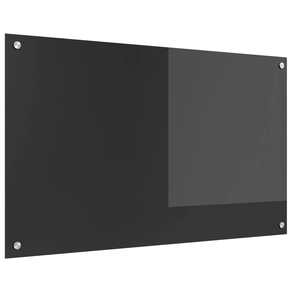 Schienale da cucina  grigio scuro 100x60x0,6 cm in vetro temperato