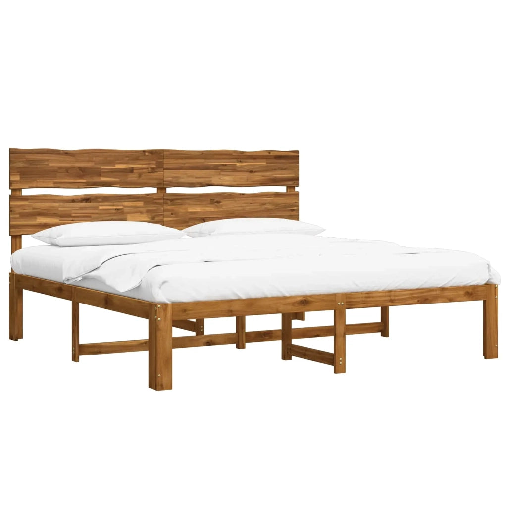 Letto matrimoniale con testiera ROSTOCK Naturale 193 x 203 cm 3405512