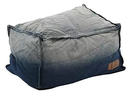 01 pouf in tessuto denim slavato misure l.53 h.28 p.38