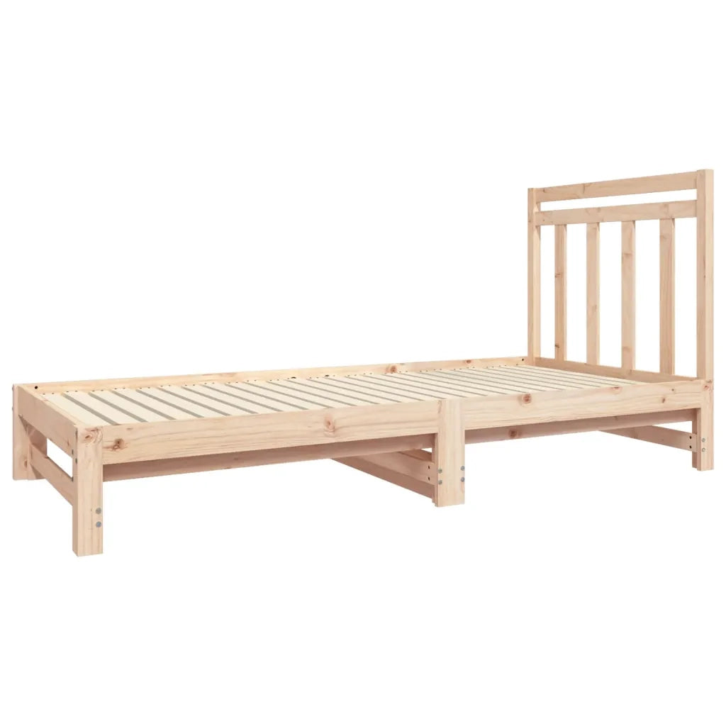 Dormeuse Estraibile 2x(90x190) cm Legno Massello di Pino cod mxl 34240