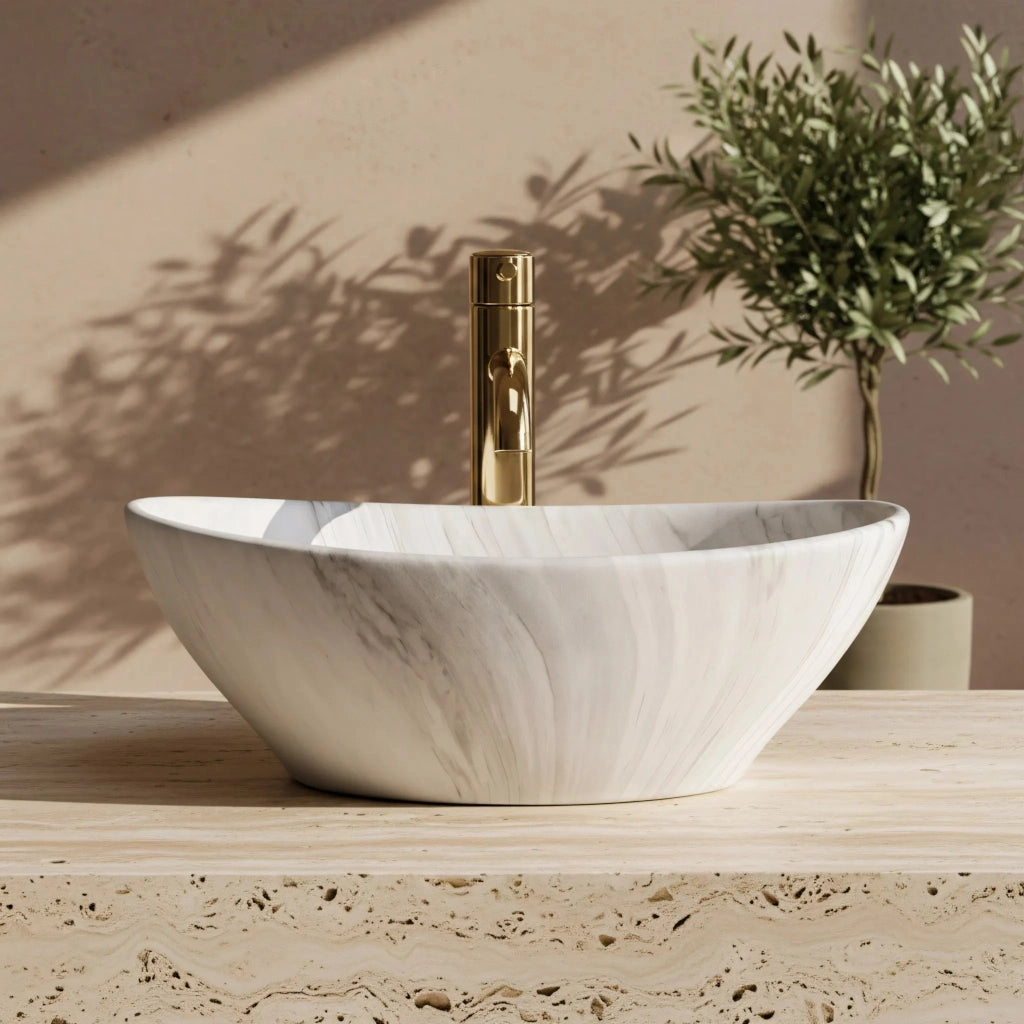 Lavabo Da Appoggio Rea Sofia Ash Matt