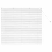 Tendaggi a Veneziana | Tenda a lamelle Bianco 130 x 140 cm Alluminio