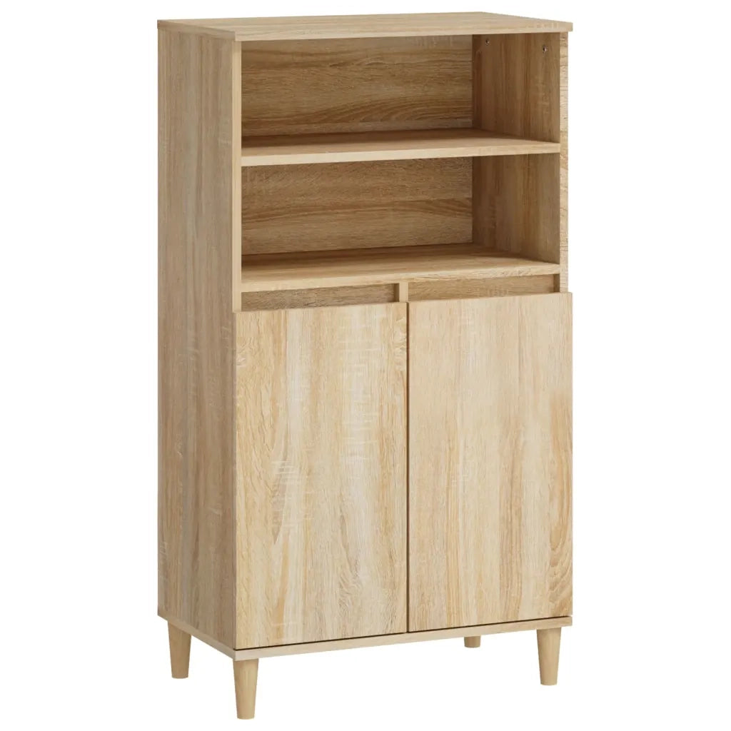 Credenza Rovere Sonoma 60x36x110 cm in Legno Multistrato 821223