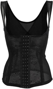 Corset Postpartum per Adattamento della Pancia con Mesh e Trainer per la Figura con Funzione Taille Slanker - Nero - Misure L - Sottoveste per la Forma del Corpo