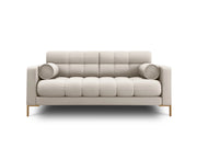 Cosmopolitan Design - Divano "Bali" 2 posti in tessuto strutturato beige 