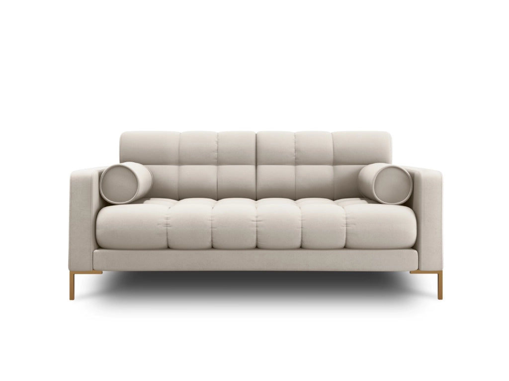 Cosmopolitan Design - Divano "Bali" 2 posti in tessuto strutturato beige 