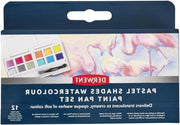 Set di pennelli a pastello acqua-resistenti - 12 x 1/2 pennelli - Stile gouache - Pittura professionale
