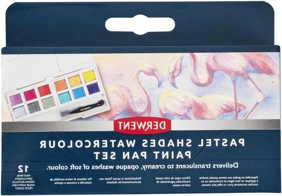 Set di pennelli a pastello acqua-resistenti - 12 x 1/2 pennelli - Stile gouache - Pittura professionale