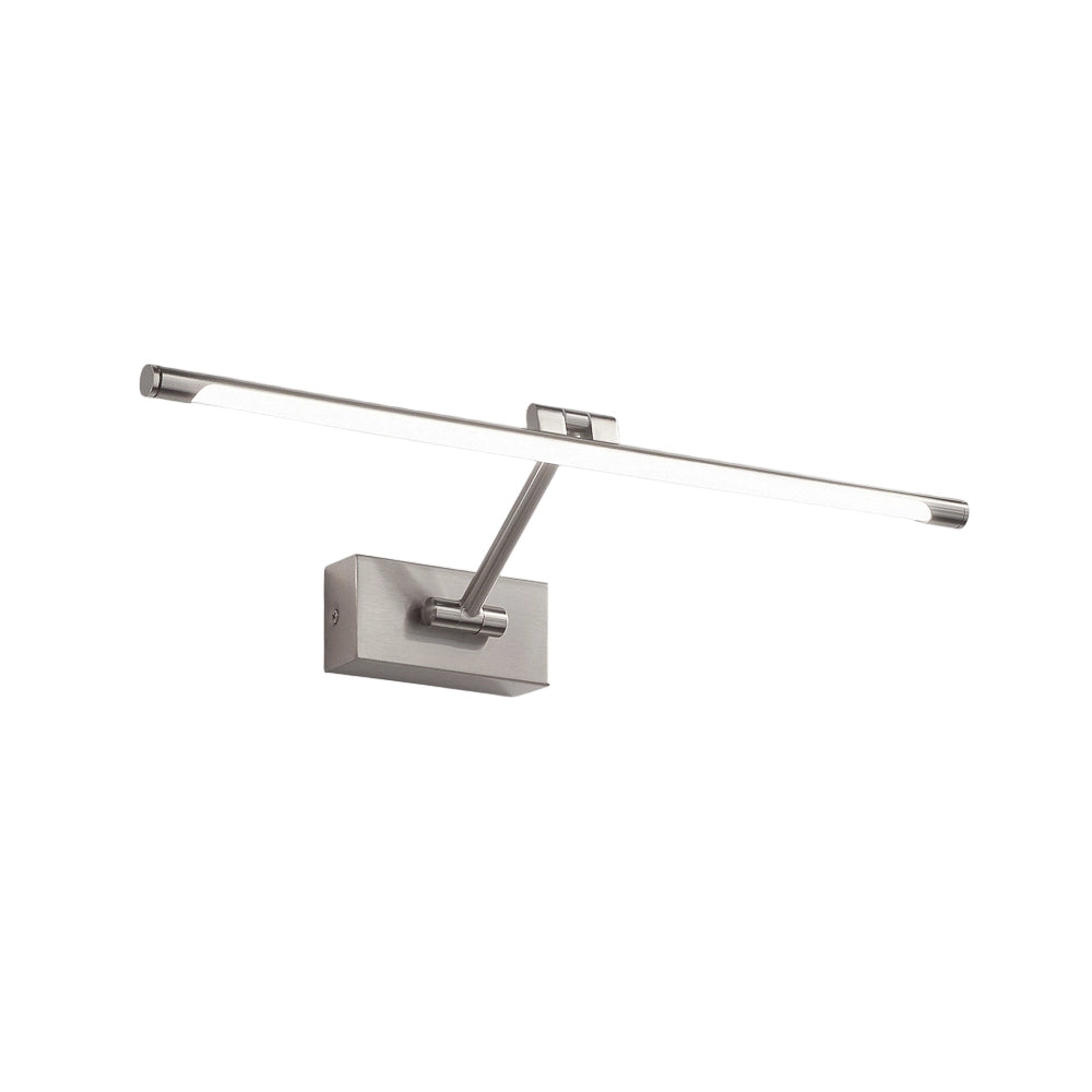 Lampada a Parete GAP 12W LED 656lm 3000K Struttura in Metallo Cromo e Diffusore Sintetico - Design Moderno per Interni - Gea Luce