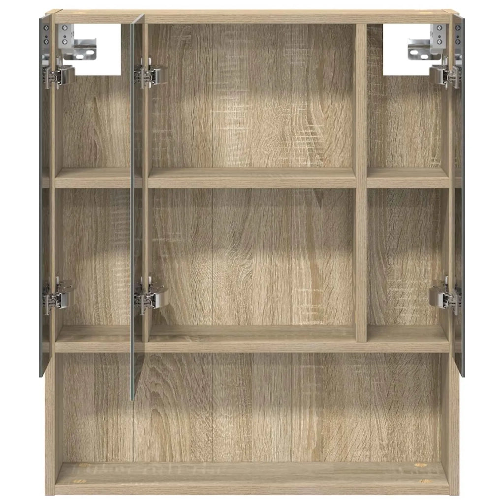 Mobiletto per specchio da bagno Rovere Sonoma 60 x 14.5 x 70 cm 889185