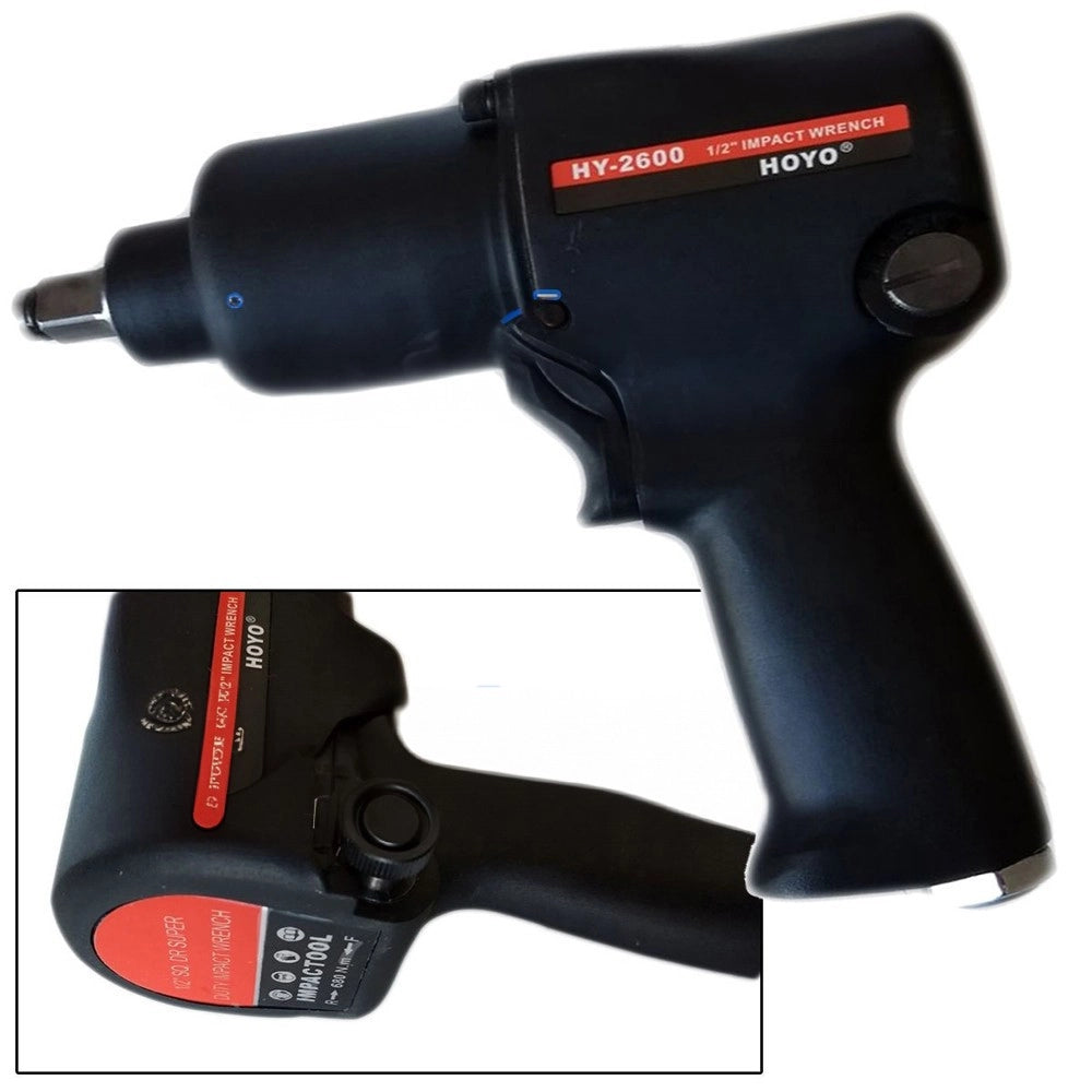Trade Shop - Pistola Avvitatore Svitabulloni Pneumatico 1/2'' Reversibile 680nm Auto 7000rpm -