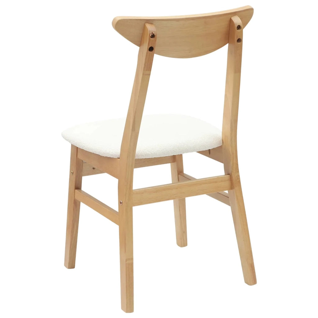 Sedie da pranzo 2 pcs Naturale 42 x 47.5 x 81 cm