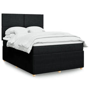 Giroletto a Molle con Materasso Nero 140x190 cm in Tessuto 3292046