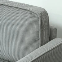 Divano a Due Posti Contenitore con Gambe in Legno Massiccio, 117 x 63 x 79 cm, Grigio Chiaro