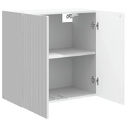 Armadietto a Muro | Mobiletto a muro Bianco Lucido 59 x 31 x 60 cm