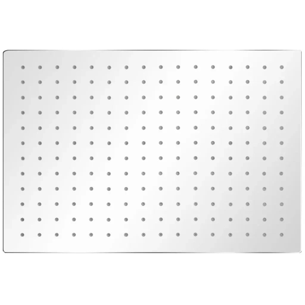 Soffione per Doccia a Pioggia 2 pz Acciaio Inossidabile 30x40cm CFW9646901