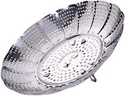 Portatile Stomatore per Verdure in Acciaio Inossidabile - Opaco - Stomatore Portatile con Fessure di Scarico - Stomatore Portatile - Design Flessibile - Stomatore Portatile per Verdure