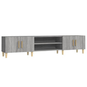 Mobile TV multimediale mensola TV credenza TV sala da pranzo soggiorno camera da letto Sonoma 180 x 31,5 x 40 cm legno ingegnerizzato grigio 02_0028427