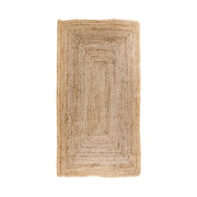 Tappeto Bombay in iuta intrecciata naturale 65x135 cm