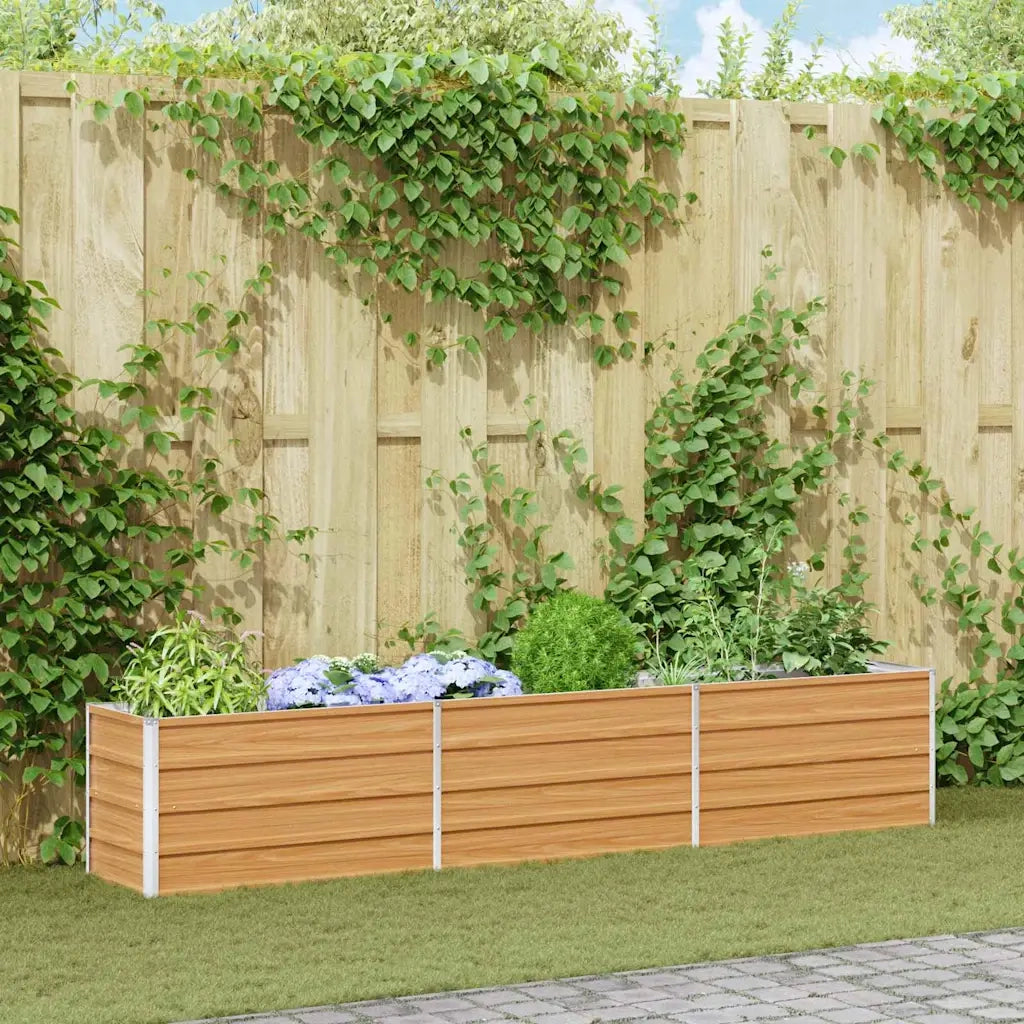 Letto rialzato da giardino Marrone Chiaro 240 x 40 x 45 cm