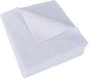 Tavole di velluto per ricamo morbide e flessibili 14 mm spesse, 15 x 15 cm - Velluto colorato per progetti di cucito e fai da te (bianco)
