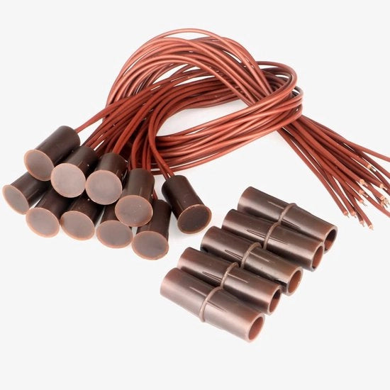Sensore di Contatto di Sicurezza per Porte con Altoparlante di Allarme - 10 pezzi Interruttore Magnetico - 10mm di Azione - Distanza di Azione - Adatto per Controllo di Accesso