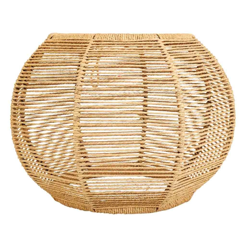 Sgabello in corda intrecciata 30x45x30h
