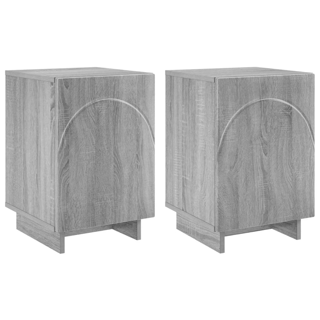 Armadio da Notte 2 pcs Sonoma grigio 33,5 x 34,5 x 50 cm 8011418