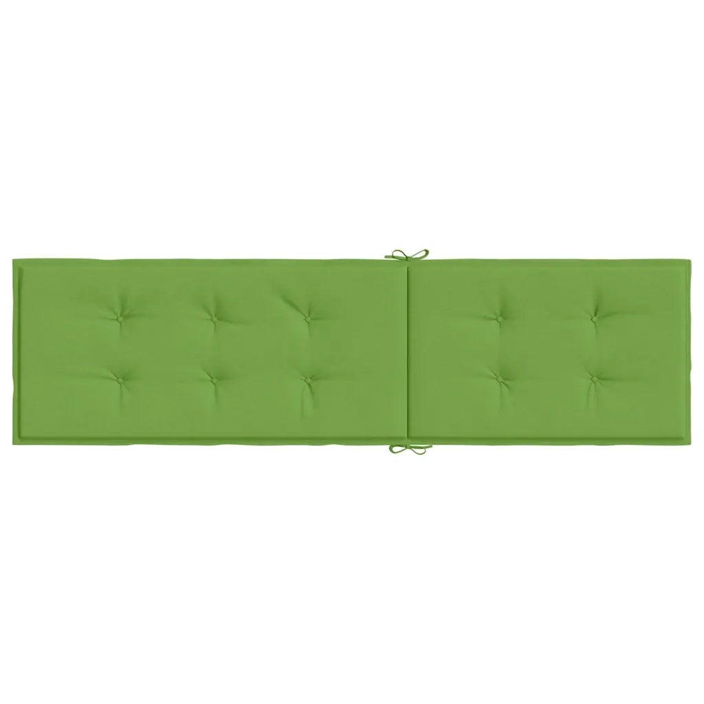 vidaXL Cuscino per Sdraio Verde Mélange (75+105) x 50 x 4 cm in Tessuto