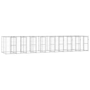 Gabbia per Cani da Esterno in Acciaio Zincato 21,78mÂ² cod mxl 59981