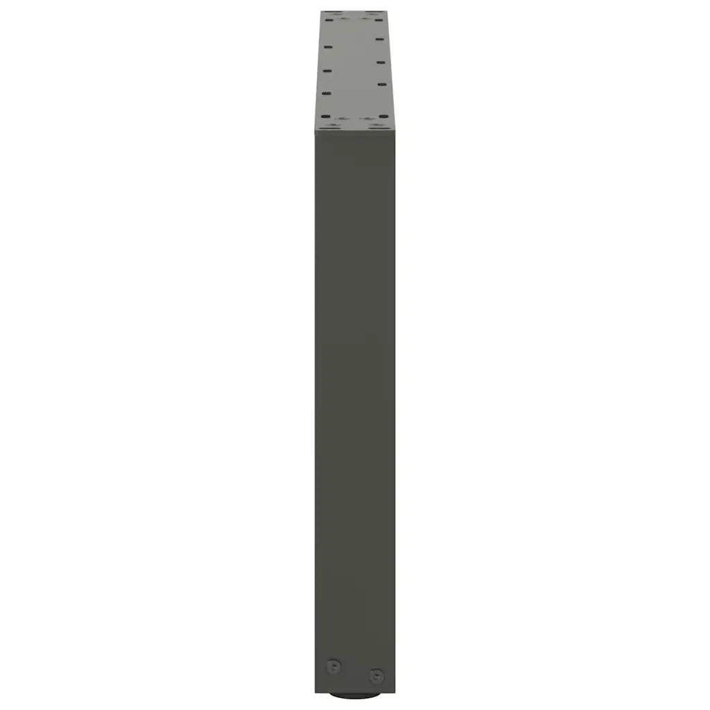 Gambe per Tavolino da Caff¨¨ a Forma di U 2 pz-Set di 2 Gamba per Tavolo Antracite 60x(42-43) cm Acciaio 966629