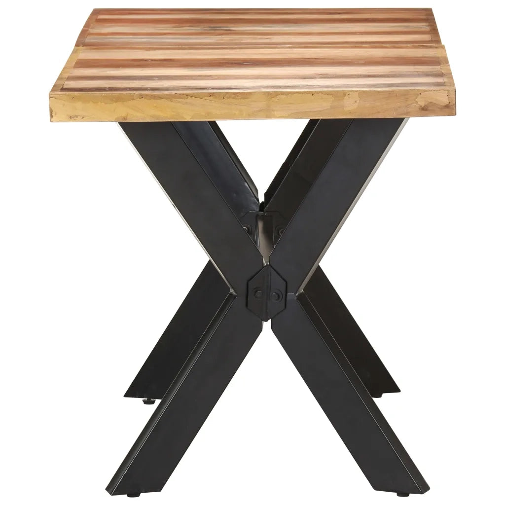 Tavolo da Pranzo | Tavolo da cucina 140x70x75 cm Legno Massello con Finitura Ambra