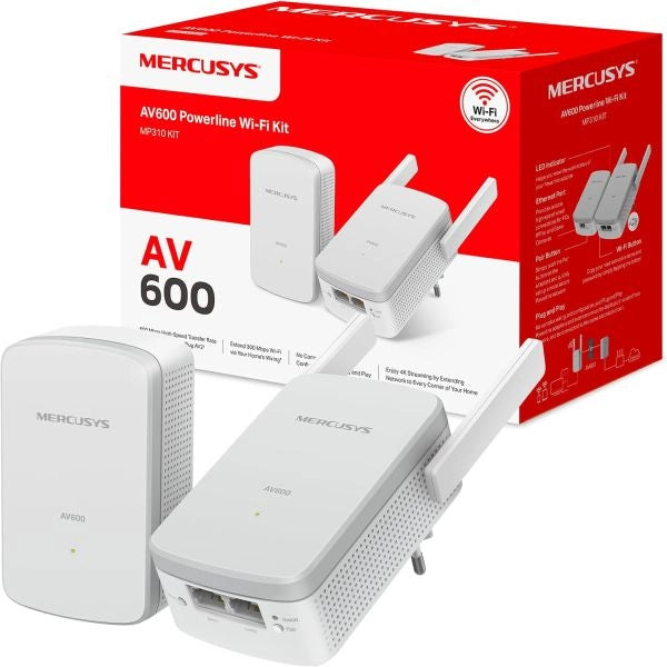 Powerline av600 n300 wifi kit kit: 1? mp310 + 1? mp300 - MP310 KIT