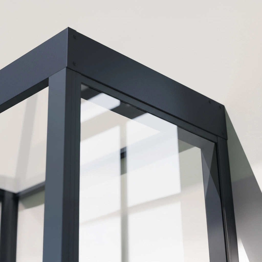 Canopia Sophia Pensilina Da Esterno 215X95 cm + Parete laterale Grigio / Trasparente