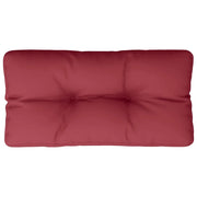 Cuscino per pallet | Cuscini per sedie Rosso Vino 80x40x12 cm in Tessuto