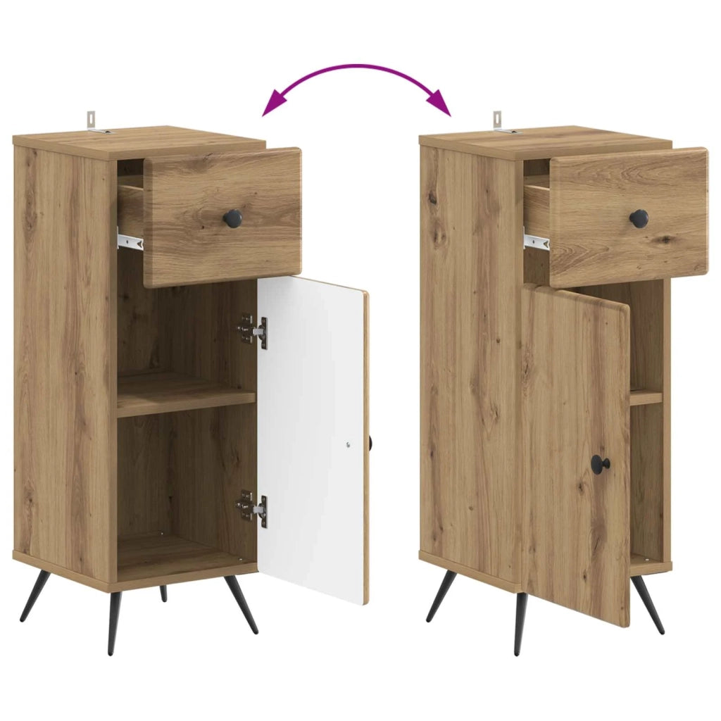 Mobiletto da Bagno BREDA Rovere Artigianale 30 x 31 x 80 cm 897494