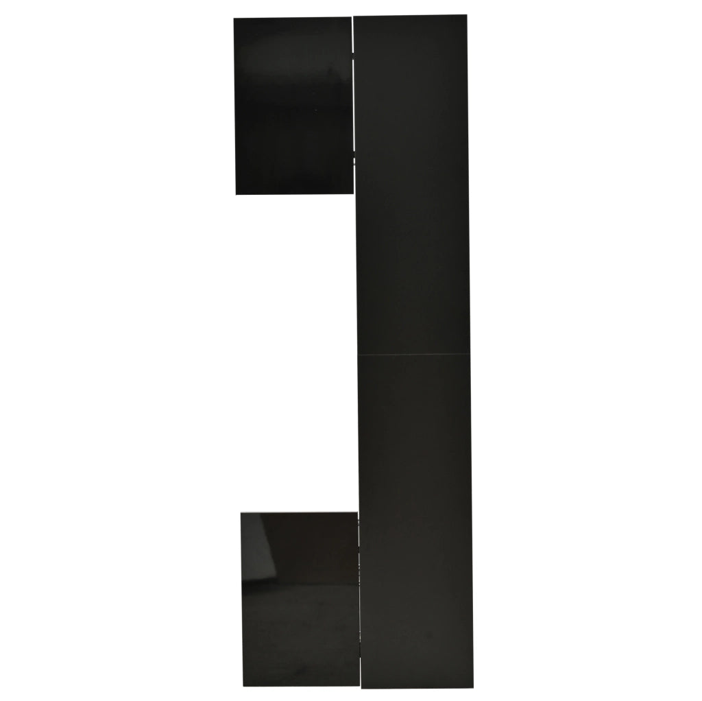 Parete TV con pensile integrato; 245x30x170 cm; MDF; nero