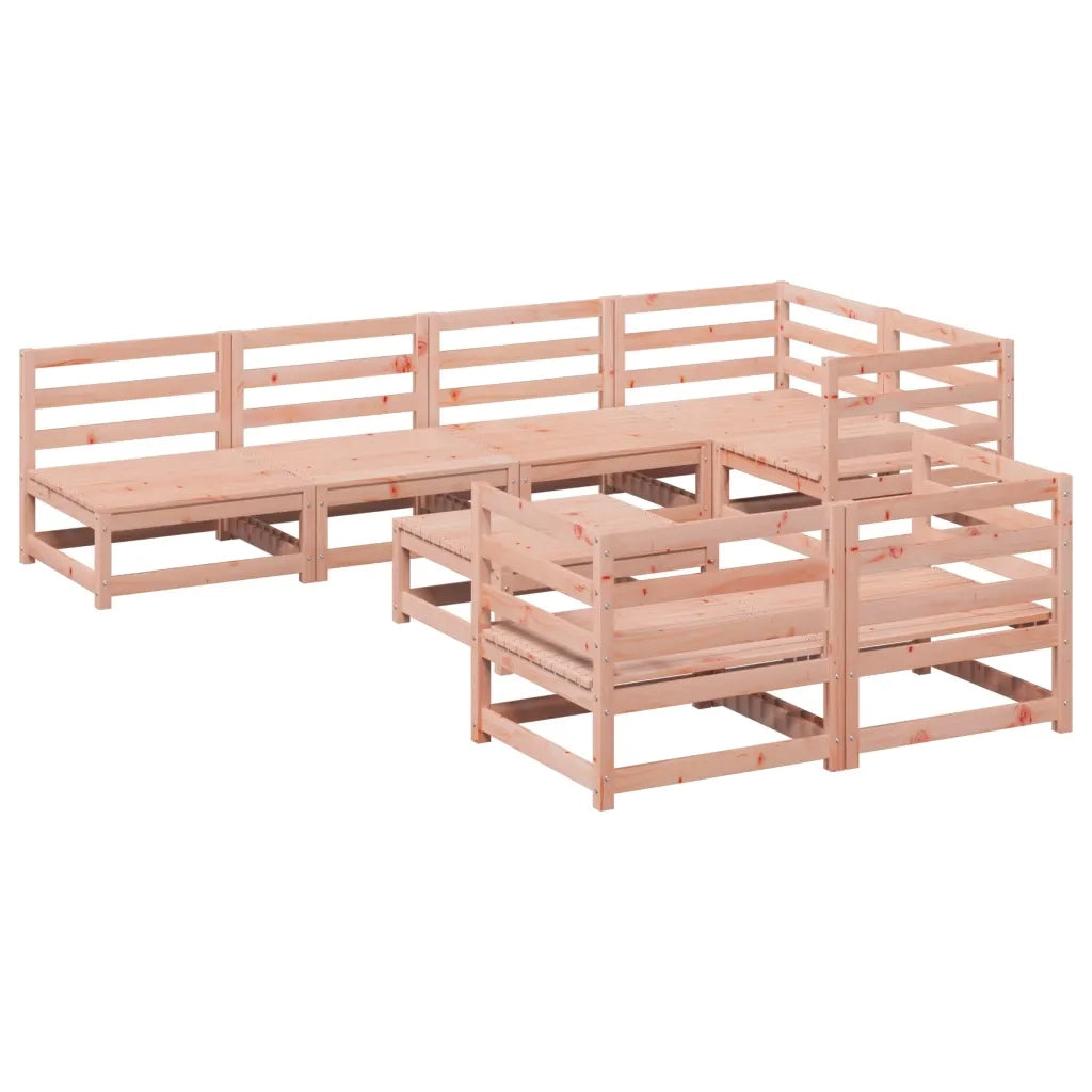 Set Divani da Giardino 8 pz in Legno Massello Abete Douglas 3299344