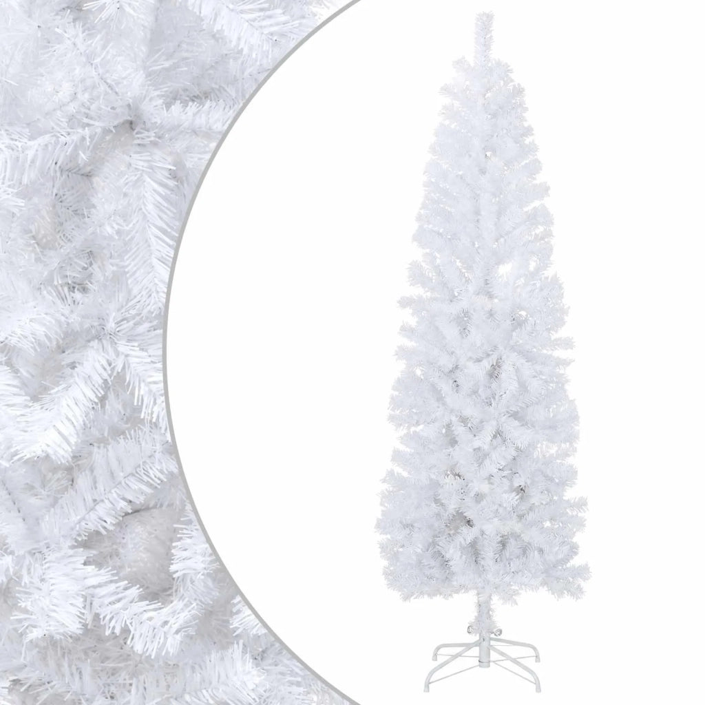 Albero di Natale Artificiale Sottile 240 cm PVC e Acciaio 42055244