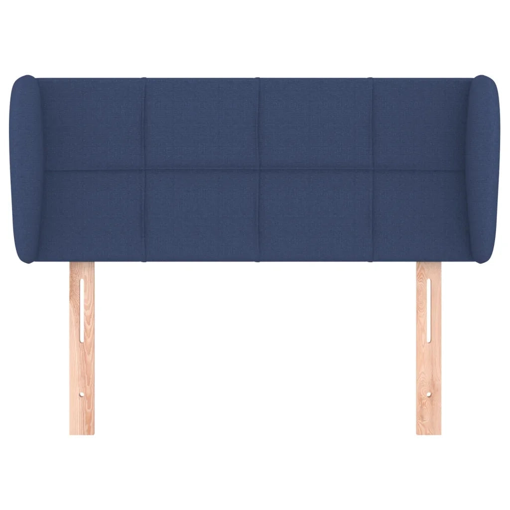 Testiera | Testata ad Orecchio Blu 83 x 23 x 78/88cm in Tessuto