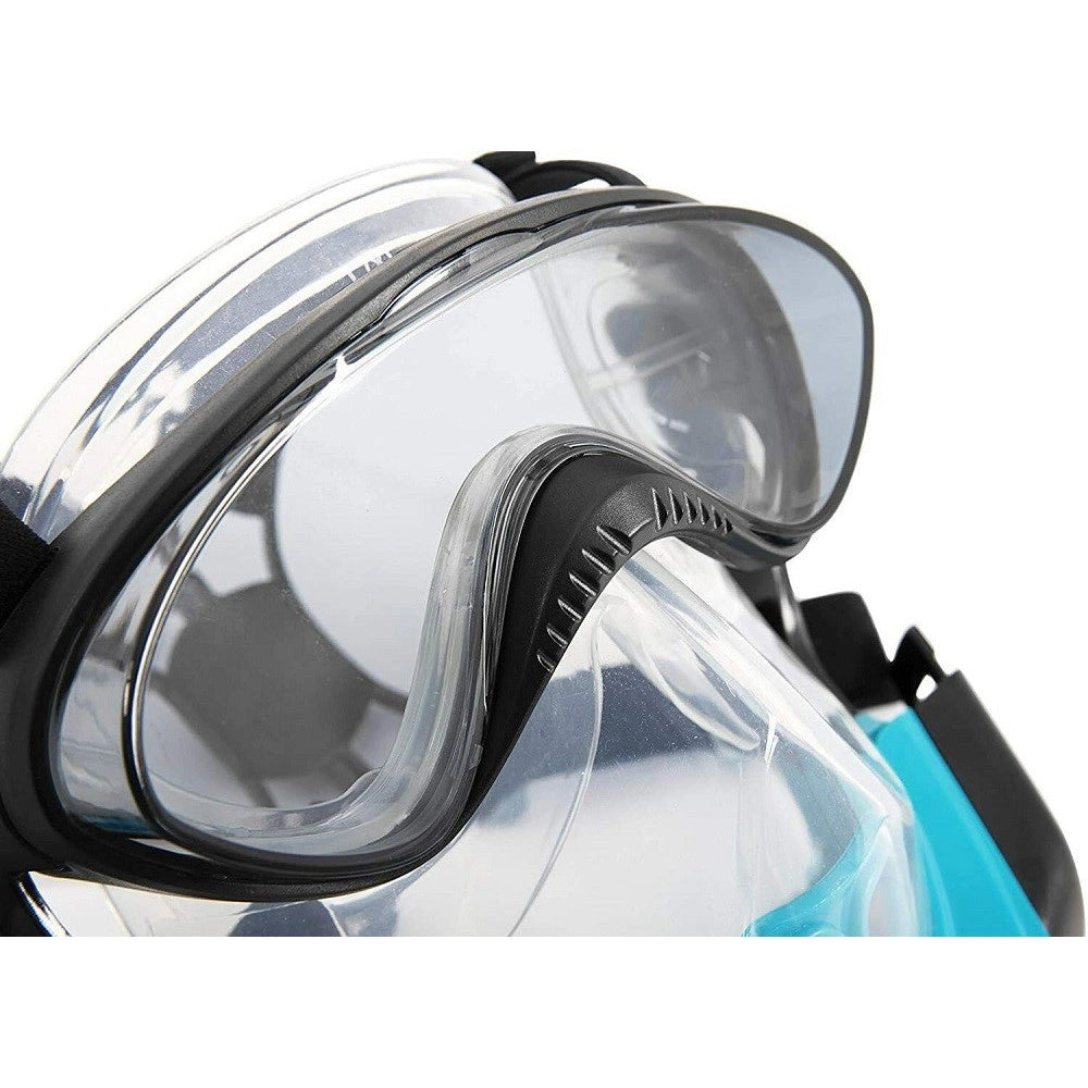 Trade Shop - Maschera L/xl Con 2 Boccagli Da Snorkeling Sub Per Mare Piscina Hydro-pro 24058 -