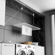 Asseccoletto 70x50cm 56m Superficie Esterna Asciutta 25m Mini Verticale Opvoluta Asseccoletto in Metallo con Smalto in PVC Libero con Coating in Plastica Bianco Asseccoletto Appeso